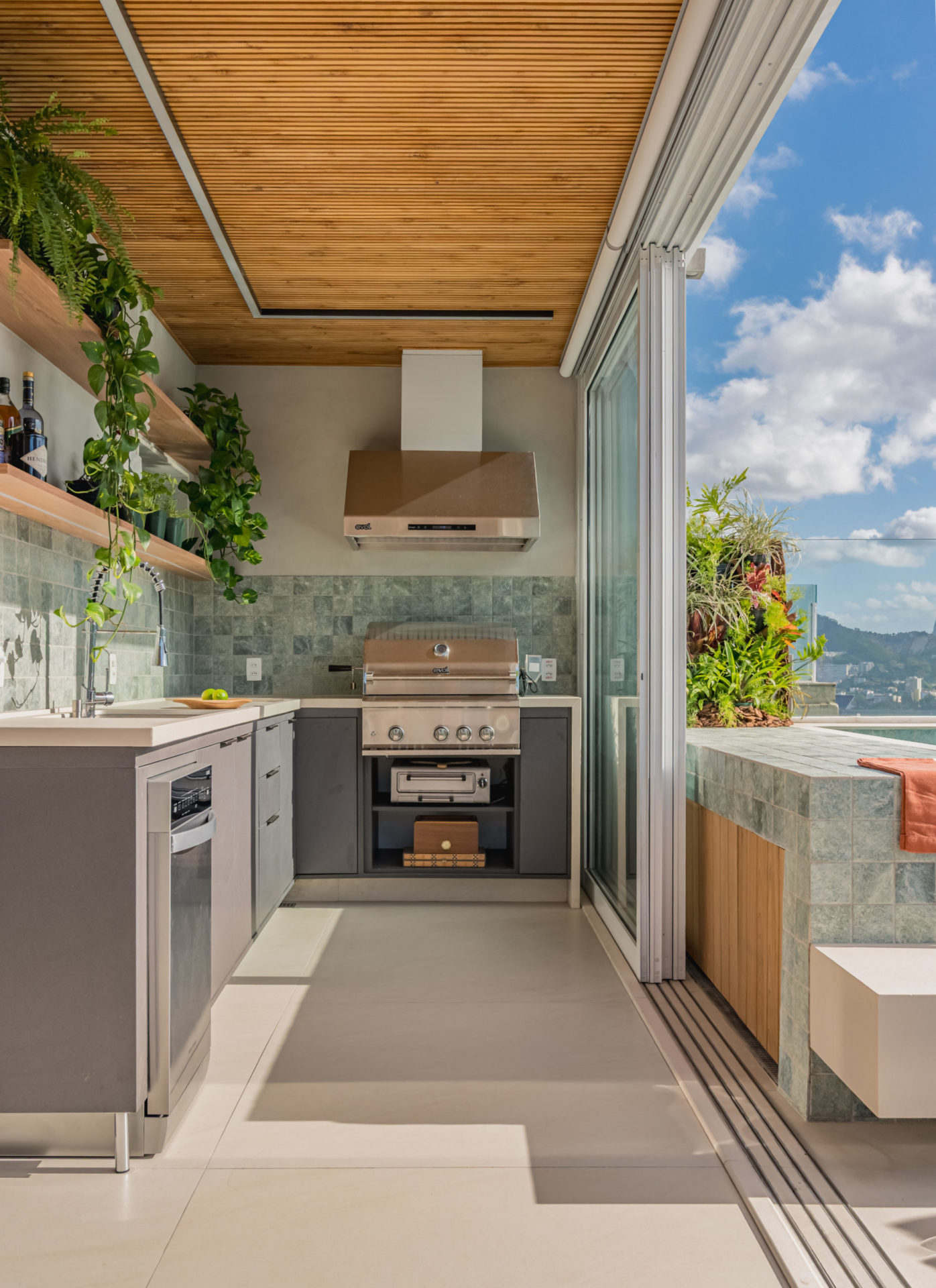 na foto aprea gourmet de cobertura duplex na Lagoa Rodrigo de Freitas